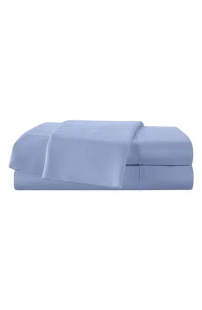 Martex Solid 400 Thread Count Cotton Sateen Sheet Set In Blue