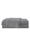 Martex Solid 400 Thread Count Cotton Sateen Sheet Set In Grey