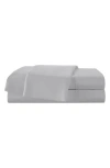 Martex Solid 400 Thread Count Cotton Sateen Sheet Set In Light Grey