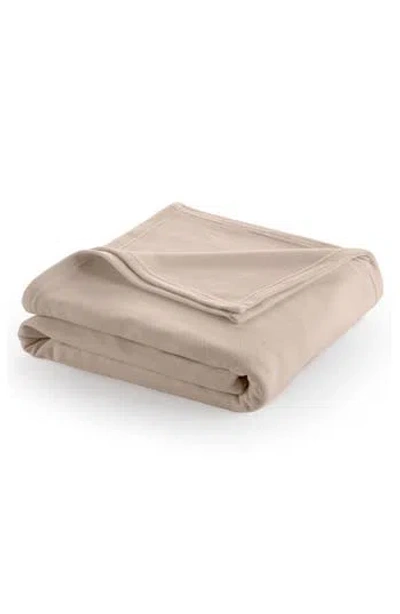 Martex Supersoft Fleece Throw Blanket In Sand