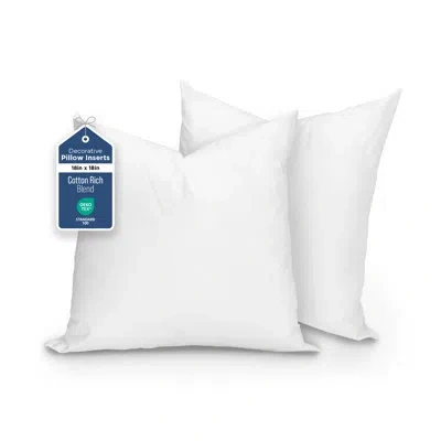 Martex Sweet Dreams 12 X12 Twin Pack Pillow In White