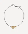 Martha Calvo 14ct Gold-plated Amor Cord Necklace