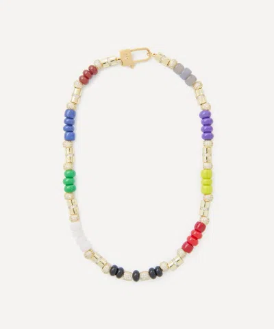 Martha Calvo 14ct Gold-plated Coloure Bead Necklace