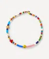 Martha Calvo 14ct Gold-plated Enamel Beaded Necklace