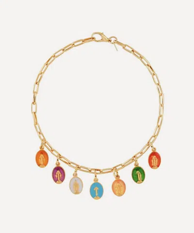 Martha Calvo 14ct Gold-plated Faith In Colour Necklace