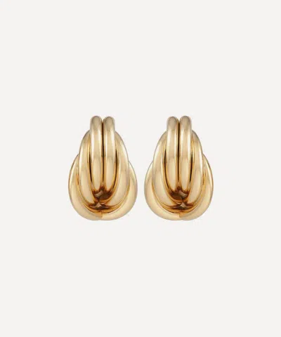 Martha Calvo 14ct Gold-plated Lori Stud Earrings
