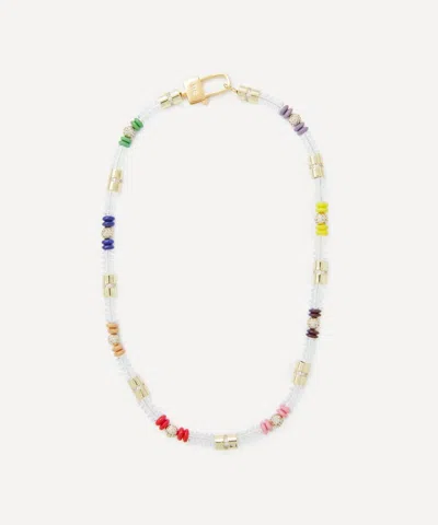 Martha Calvo 14ct Gold-plated Translucence Bead Necklace