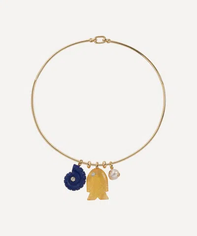 Martha Calvo 14ct Gold-plated Aurelia Pendant Necklace