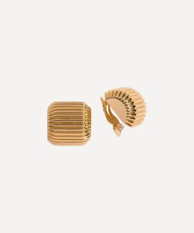 Martha Calvo 14ct Gold-plated Elle Clip-on Earrings