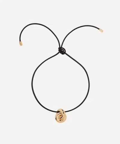 Martha Calvo 14ct Gold-plated Knot Cord Necklace