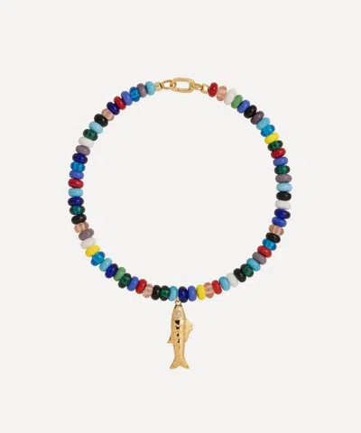 Martha Calvo 14ct Gold-plated Marina Pendant Necklace