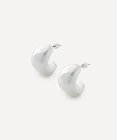 Martha Calvo Rhodium-plated Jordyn Hoop Earrings