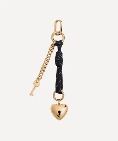 Martha Calvo Women's 14ct Gold-plated Heart And Lock Bag Charm