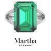 Martha Stewart 10 1/4 Carat Emerald Cut Gemstone Ring With Lab Grown Diamonds In Sterling Silver, Choose Your Gemst