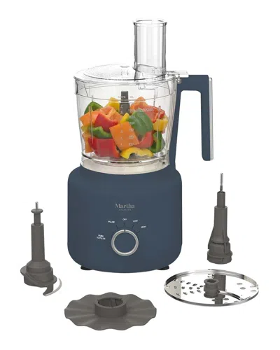 Martha Stewart 10-cup Food Processor In Blue