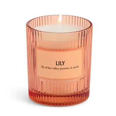 Martha Stewart 10oz Lily Single Wick Scented Jar Candle In Orange