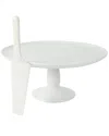 Martha Stewart 12in Fine Ceramic Round Cake Stand With Server