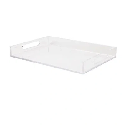 Martha Stewart 12x8 Clear Acrylic Desk Tray In Transparent