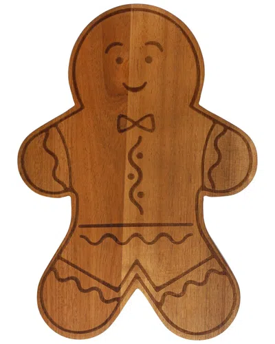 Martha Stewart 13.9in Acacia Wood Gingerbread Cheese Board In Brown