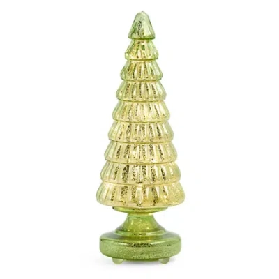 Martha Stewart 15in Green Glass Tree Christmas Tabletop Decor