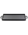 Martha Stewart 17in Rectangular Preseasoned Cast Iron Reversible Griddle & Grill Pan