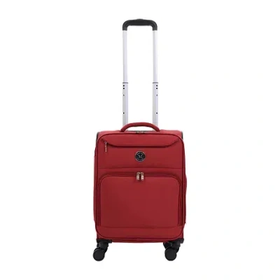 Martha Stewart 20 Inch Softside Expandable Carry-on Spinner Luggage In Brown