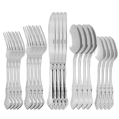 Martha Stewart 20 Piece Flatware Set, Service For 4 In Silver
