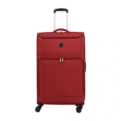 Martha Stewart 29 Inch Softside Expandable Checked Spinner Luggage In Brown