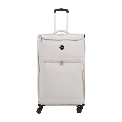 Martha Stewart 29 Inch Softside Expandable Checked Spinner Luggage In Gray