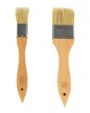 Martha Stewart 2 Piece Basting Brush Set In Brown