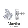 Martha Stewart 3 Carat Lab Grown Diamond Cluster Stud Earrings, In 14 Karat Gold In Metallic
