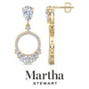 Martha Stewart 3 Carat Lab Grown Diamond Drop Earrings In 14 Karat Gold, Lab Grown Diamond Earrings In Gold