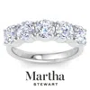 Martha Stewart 3 Carat Lab Grown Diamond Ring, Five Stone Diamond Engagement Ring In 14 Karat Gold In Metallic