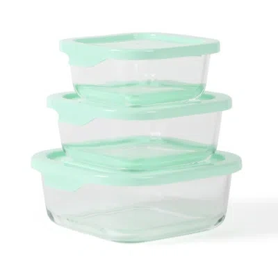 Martha Stewart 3 Container Food Storage Set In Clear
