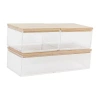 Martha Stewart 3 Pack Bins With Mdf Lids In White