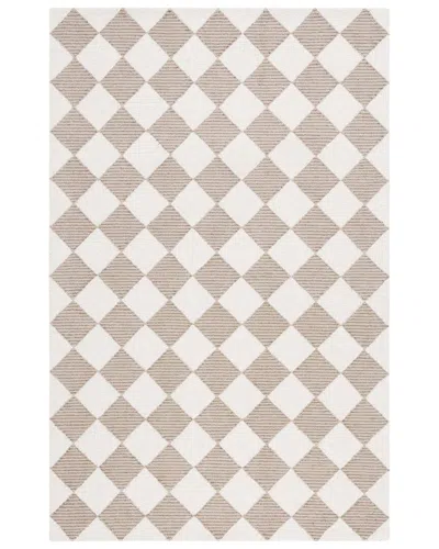 Martha Stewart 300 Wool & Cotton With Latex Rug In Beige