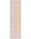 Martha Stewart 300 Wool & Cotton With Latex Rug In Beige