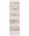 Martha Stewart 300 Wool & Cotton With Latex Rug In Beige
