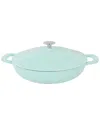 Martha Stewart 3.5qt Enameled Cast Iron Braiser With Self Basting Lid