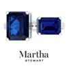 Martha Stewart 4 1/2 Carat Two Stone Gemstone Ring For Women In Sterling Silver, Gemstone Jewelry For Women