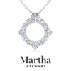 Martha Stewart 4 Carat Lab Grown Diamond Circle Necklace In 14 Karat Gold, Lab Grown Diamond Necklace For Women In Metallic