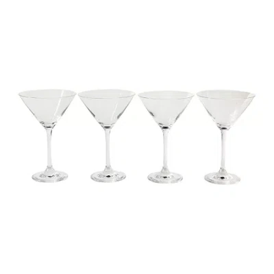 Martha Stewart 4-pc. Martini Glass In Transparent