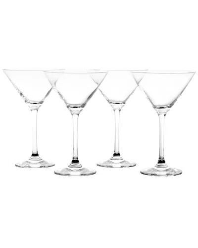 Martha Stewart 4pc 10oz Martini Glass Set In Transparent