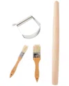 Martha Stewart 4pc Baking Gadget Set In Brown