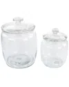 Martha Stewart 4pc Glass Canister Set In Clear