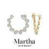 Martha Stewart 5 Carat Lab Grown Diamond Hoop Earrings, 14 Karat Gold Diamond Hoop Earrings For Women In Gold
