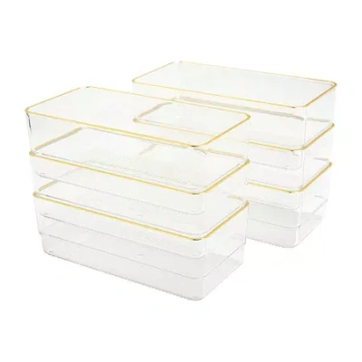 Martha Stewart 6 Pack 6x3 Organizers In Transparent