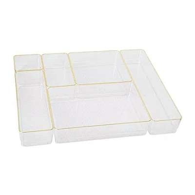 Martha Stewart 6 Pack Desk Organizers In White