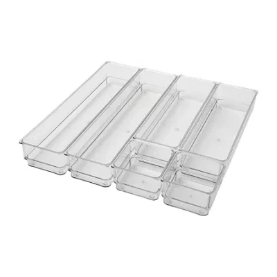 Martha Stewart 6 Pack Desk Organizers In Transparent