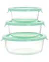 Martha Stewart 6pc Assorted Glass Storage Container & Lid Set In Clear